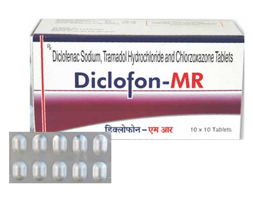 Tramadol Diclofenac Paracetamol Chlorzoxazone Tablets